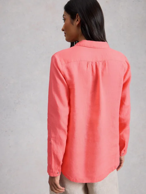 Chemise en lin Sophie - Mid Coral - 52 Image 4