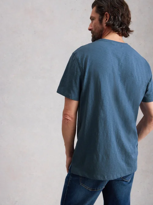 T-shirt graphique Abersoch Swim Fish - Navy Pr - XXXL/R Image 4