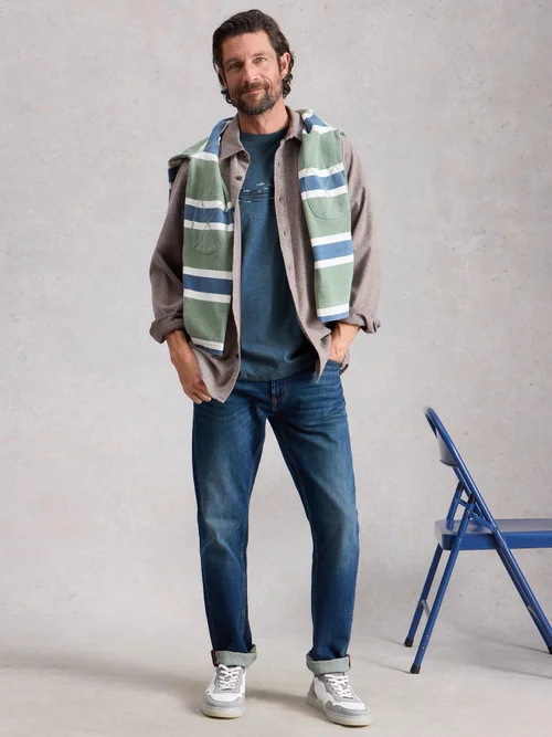 T-shirt graphique Abersoch Swim Fish - Navy Pr - XXXL/R Image 2