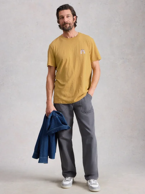 T-shirt graphique de camping Abersoch - Yellow Pr - XXL/R Image 2