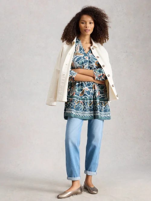 Tunique MARTA - Teal Pr - 42 Image 2