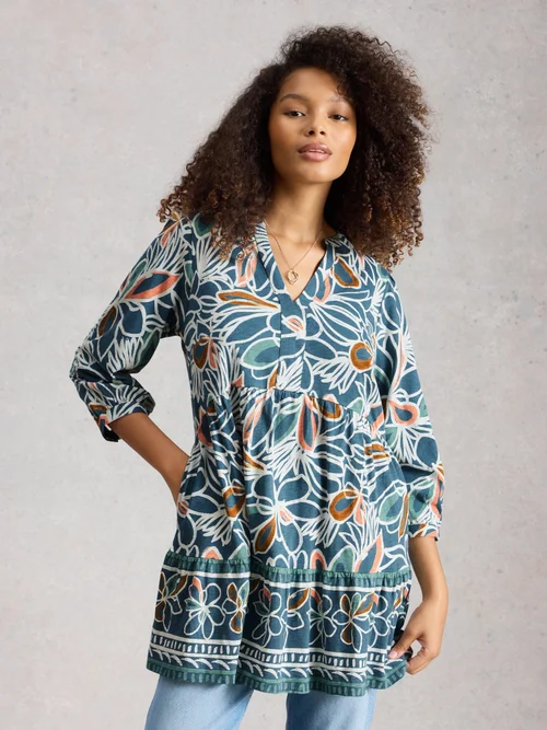 Tunique MARTA - Teal Pr - 42 Image 3