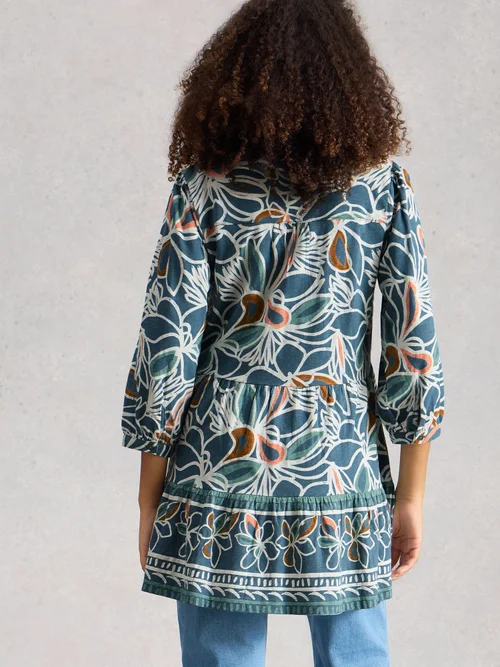 Tunique MARTA - Teal Pr - 52 Image 4