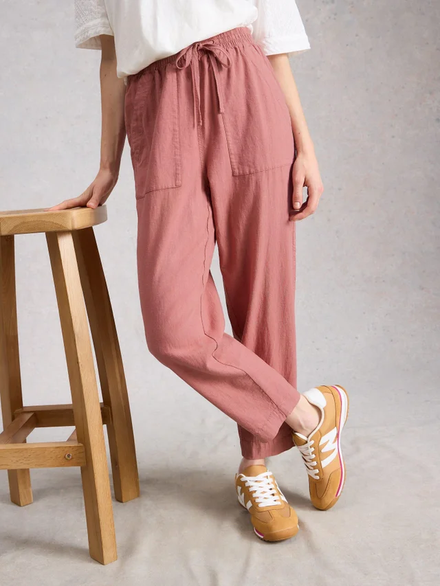 Pantalon En Lin Mélangé Elle