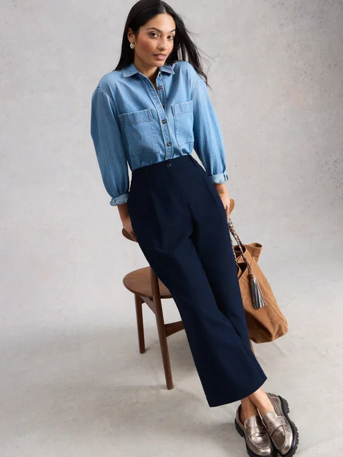 Pantalon de jogging Parker à jambes larges - Navy Multi - 52/R Image 3