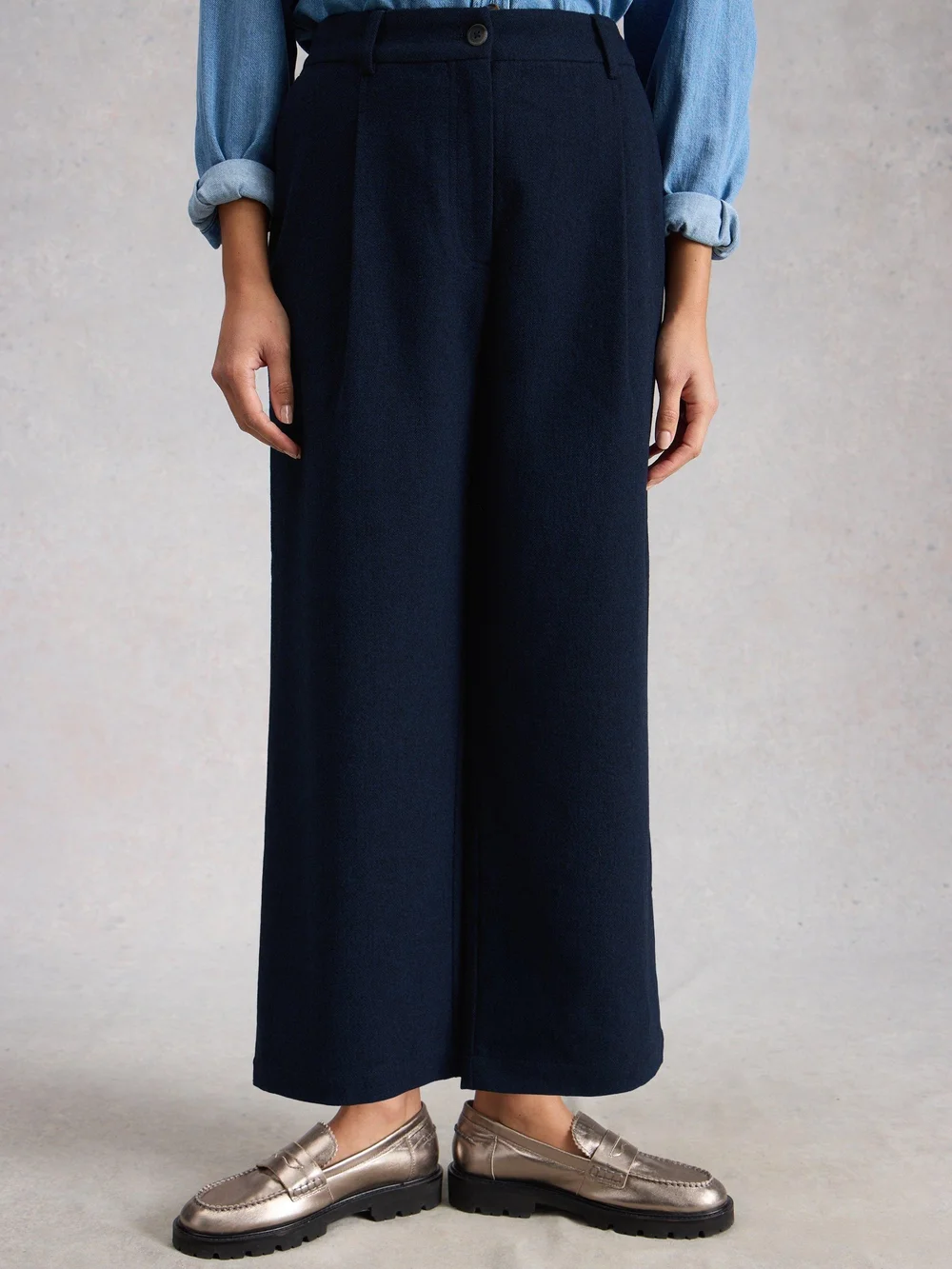 Pantalon de jogging Parker à jambes larges - Navy Multi - 52/R Image 1