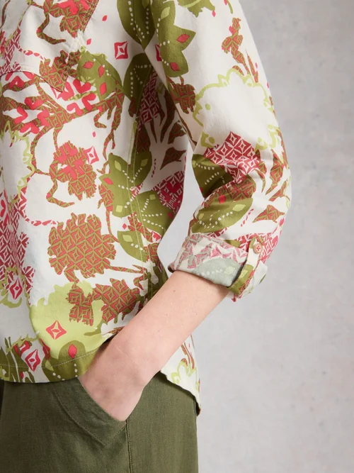 Chemise Sophie en coton biologique - Green Pr - 52 Image 3