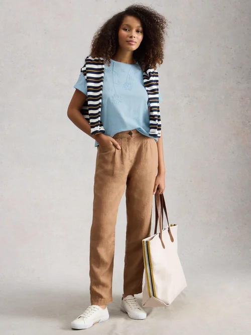 T-SHIRT BRODÉ GINA - Mid Blue - 52 Image 2