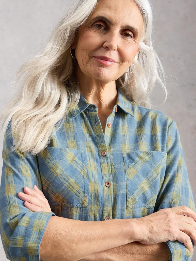 Chemise à carreaux bio Sophie