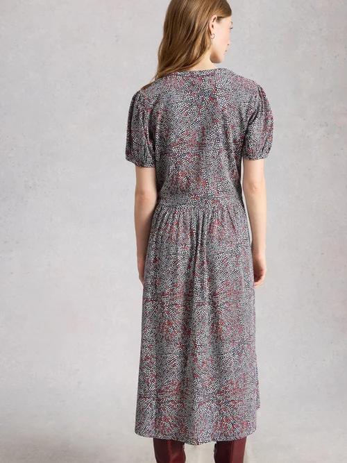 Robe en jersey Leah - Navy Multi - 52/R Image 4