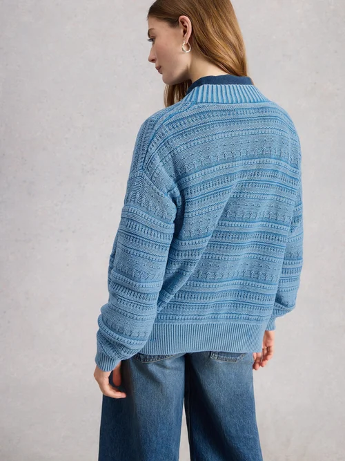 KIMBERLY CARDI - Mid Blue - XL Image 4