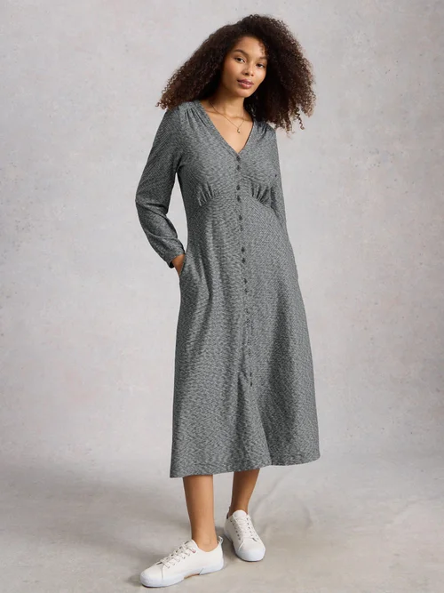 Robe Megan en jersey boutonnée - Navy Multi - 52/R Image 2