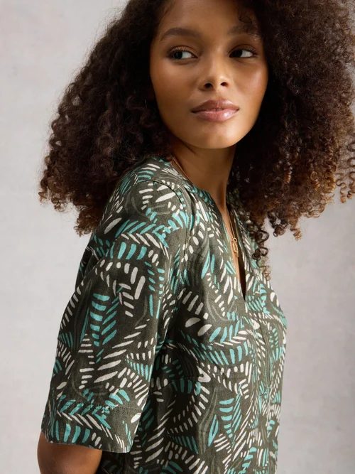 Robe en lin de juin - Green Pr - 52/R Image 3