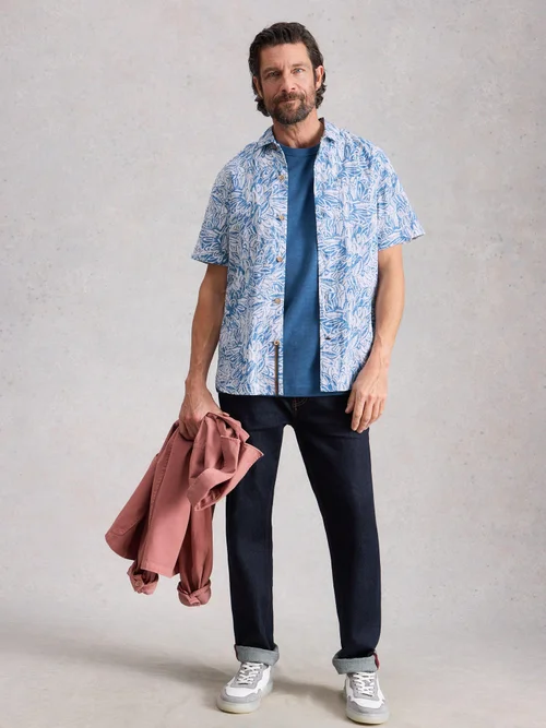 Chemise Hayle SS à imprimé feuilles - White Pr - XXL/R Image 2