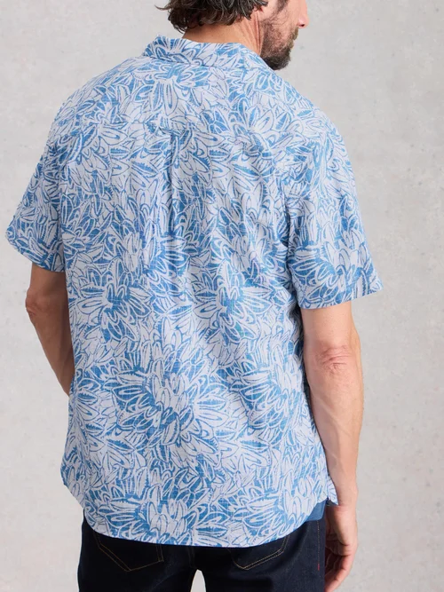 Chemise Hayle SS à imprimé feuilles - White Pr - XXL/R Image 4