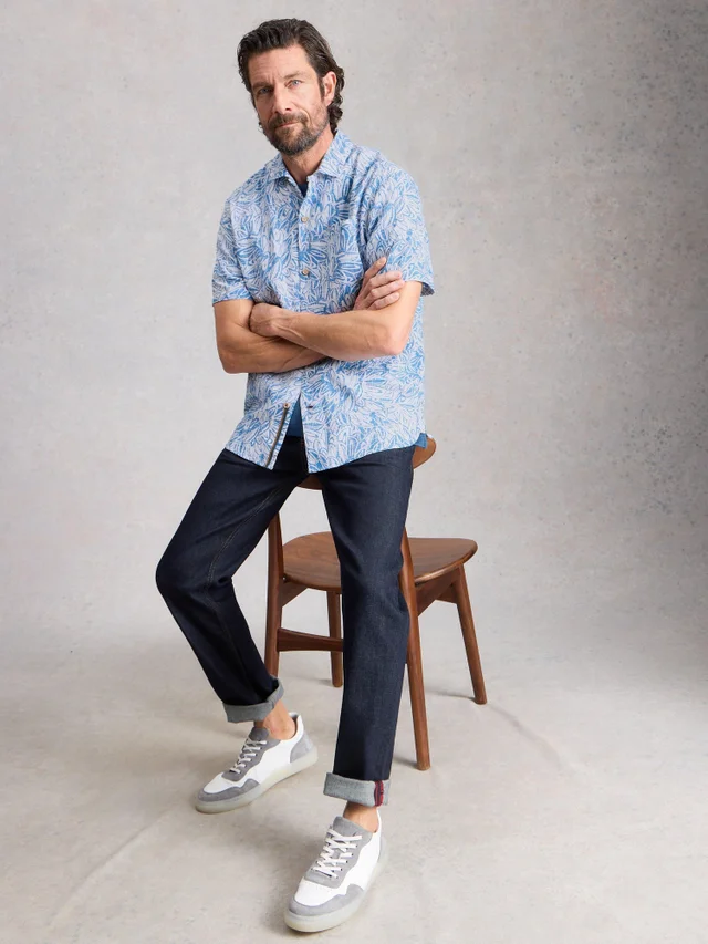 Chemise Hayle SS à imprimé feuilles