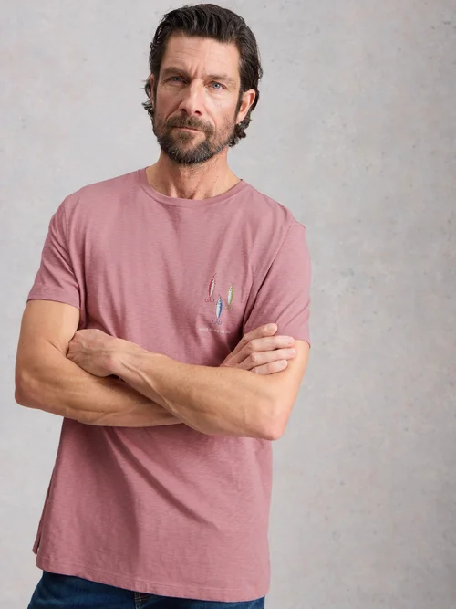 T-shirt graphique Abersoch Hook - Pink Pr - XXXL/R Image 1