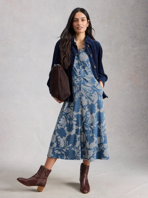 Robe chemise en jersey Rua - Blue Pr - 52/R Image 2