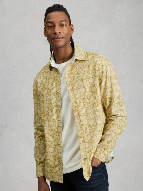 Chemise à imprimé floral Finsbury - Yellow Pr - XXL/R Image 3