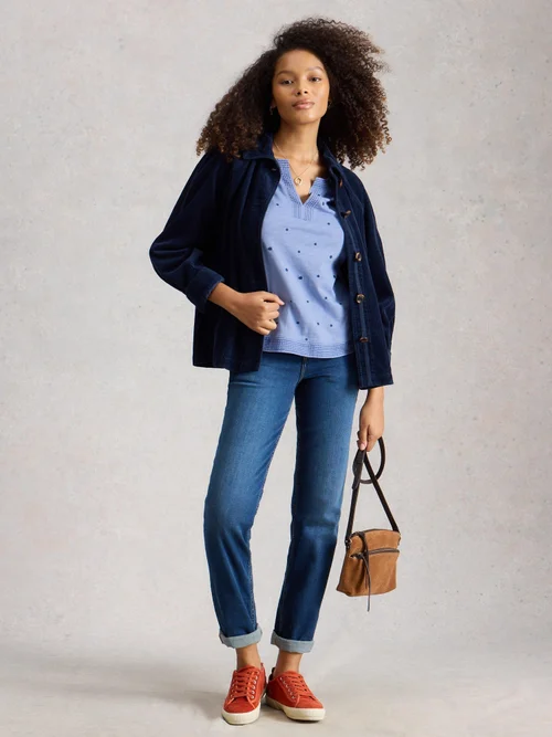 T-SHIRT BRODÉ WEAVER NOTCH - Blue Mlt - 52 Image 2