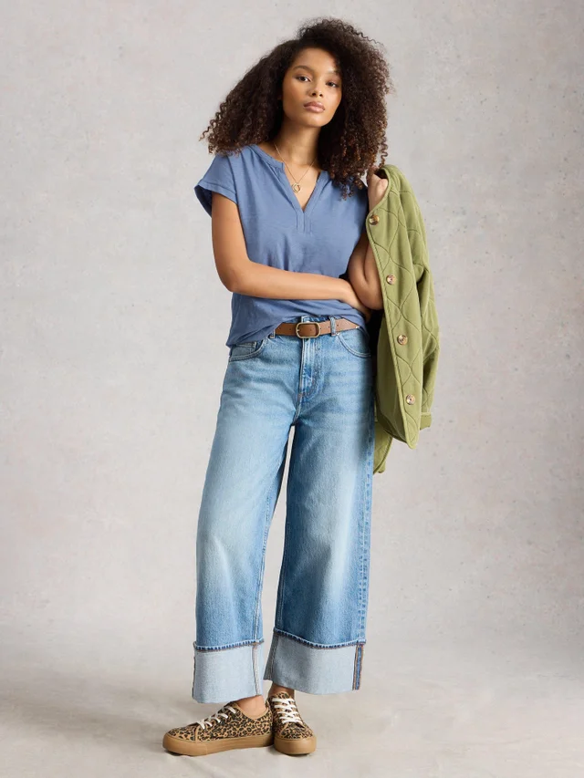 T-SHIRT À COL CASSÉ NINA