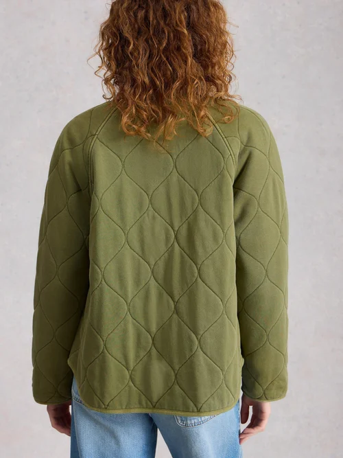 Veste matelassée en jersey Anya - Mid Green - 48 Image 4