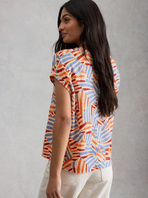 T-shirt en lin IRIS - Nat Mlt - 52 Image 4