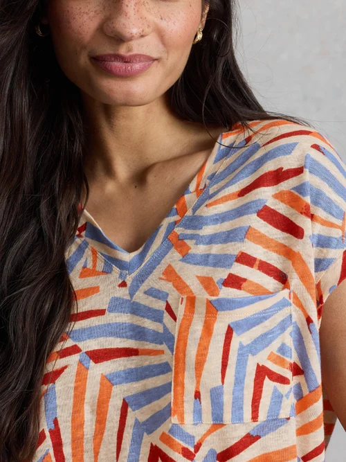 T-shirt en lin IRIS - Nat Mlt - 52 Image 3