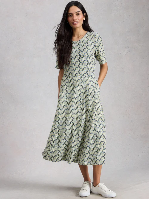 Robe Madeline en jersey - Green Mlt - 52/R Image 1
