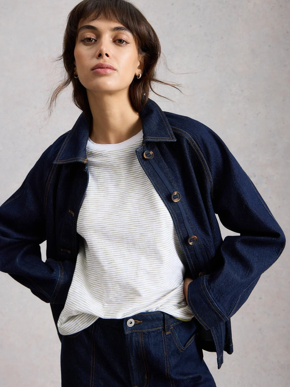 T-shirt à manches longues CLARA TEXTURE - White Mlt - 52 Image 1