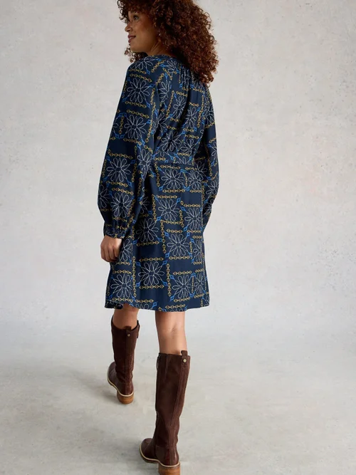 Robe trapèze Monique - Blue Mlt - 48/R Image 4