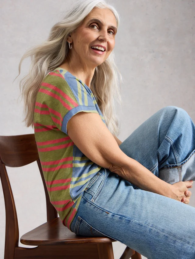 T-SHIRT À RAYURES NELLY NOTCH