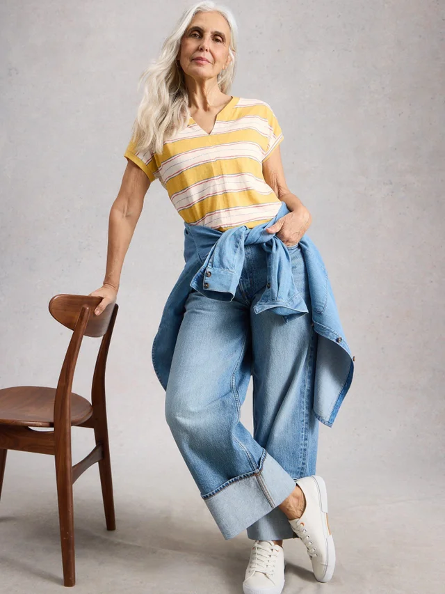 T-SHIRT À RAYURES NELLY NOTCH