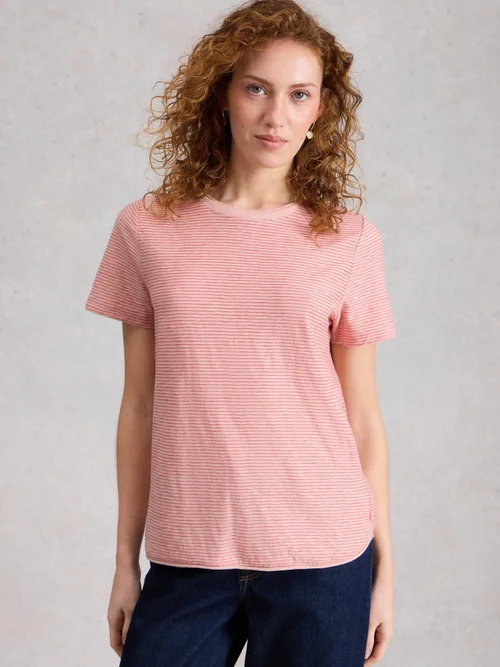 T-SHIRT À MANCHES COURTES CLARA TEXTURE - Mid Pink - 52 Image 3