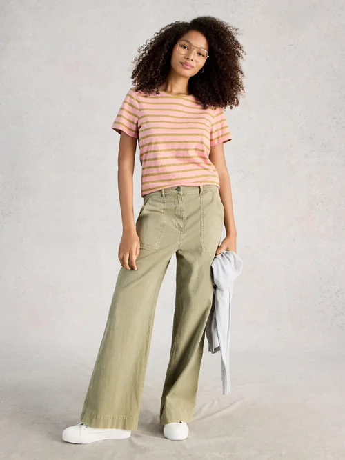 T-SHIRT À RAYURES ABBIE - Pink Mlt - 52 Image 2