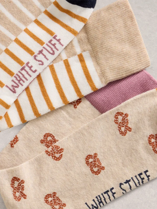 Lot de 2 paires de chaussettes bretzel