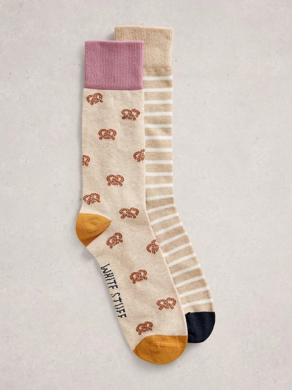 Lot de 2 paires de chaussettes cheville Bretzel - Nat Mlt - 44-46 Image 1