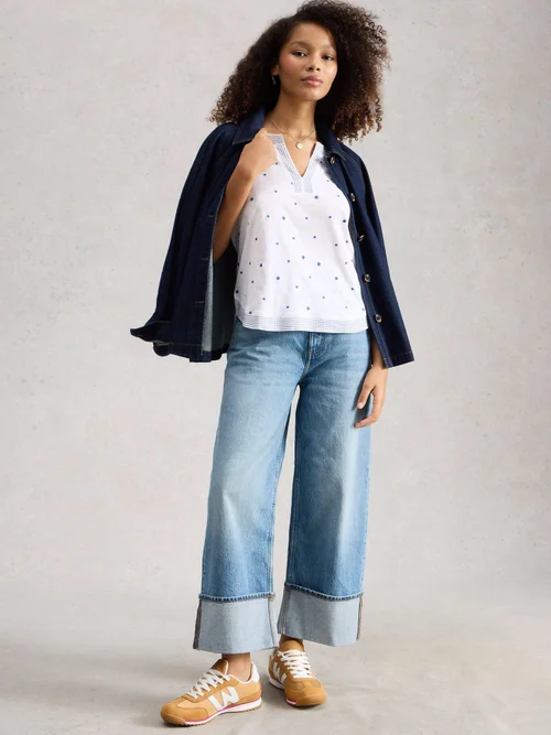 T-SHIRT BRODÉ WEAVER NOTCH - White Mlt - 52 Image 2