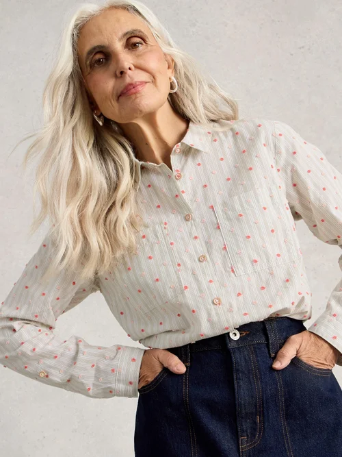 Chemise Sophie en coton biologique - Green Mlt - 50 Image 1