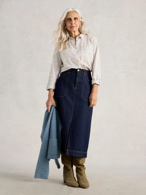 Chemise Sophie en coton biologique - Green Mlt - 52 Image 2