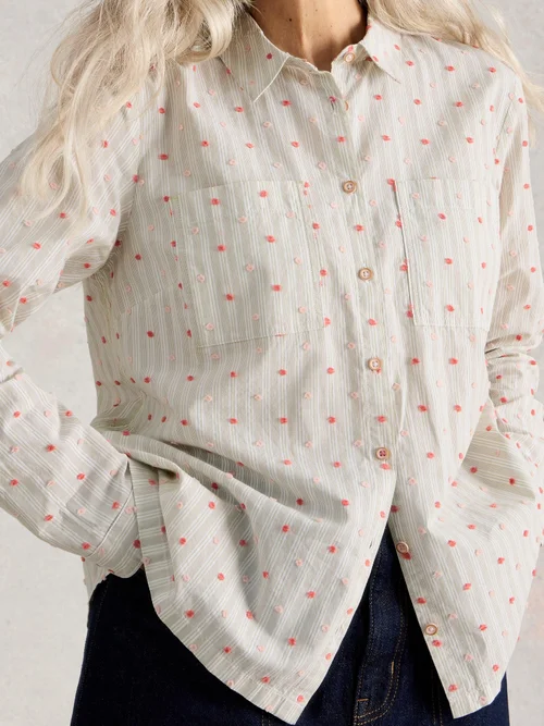 Chemise Sophie en coton biologique - Green Mlt - 50 Image 3