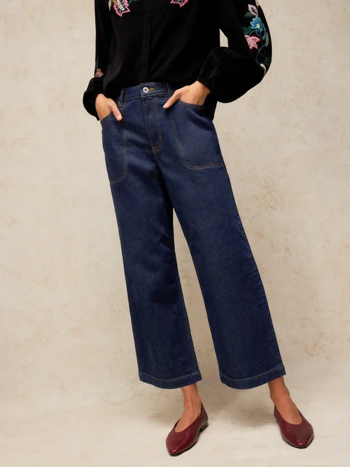 Jean court à jambes larges Tia - Dk Denim - 52/R Image 1