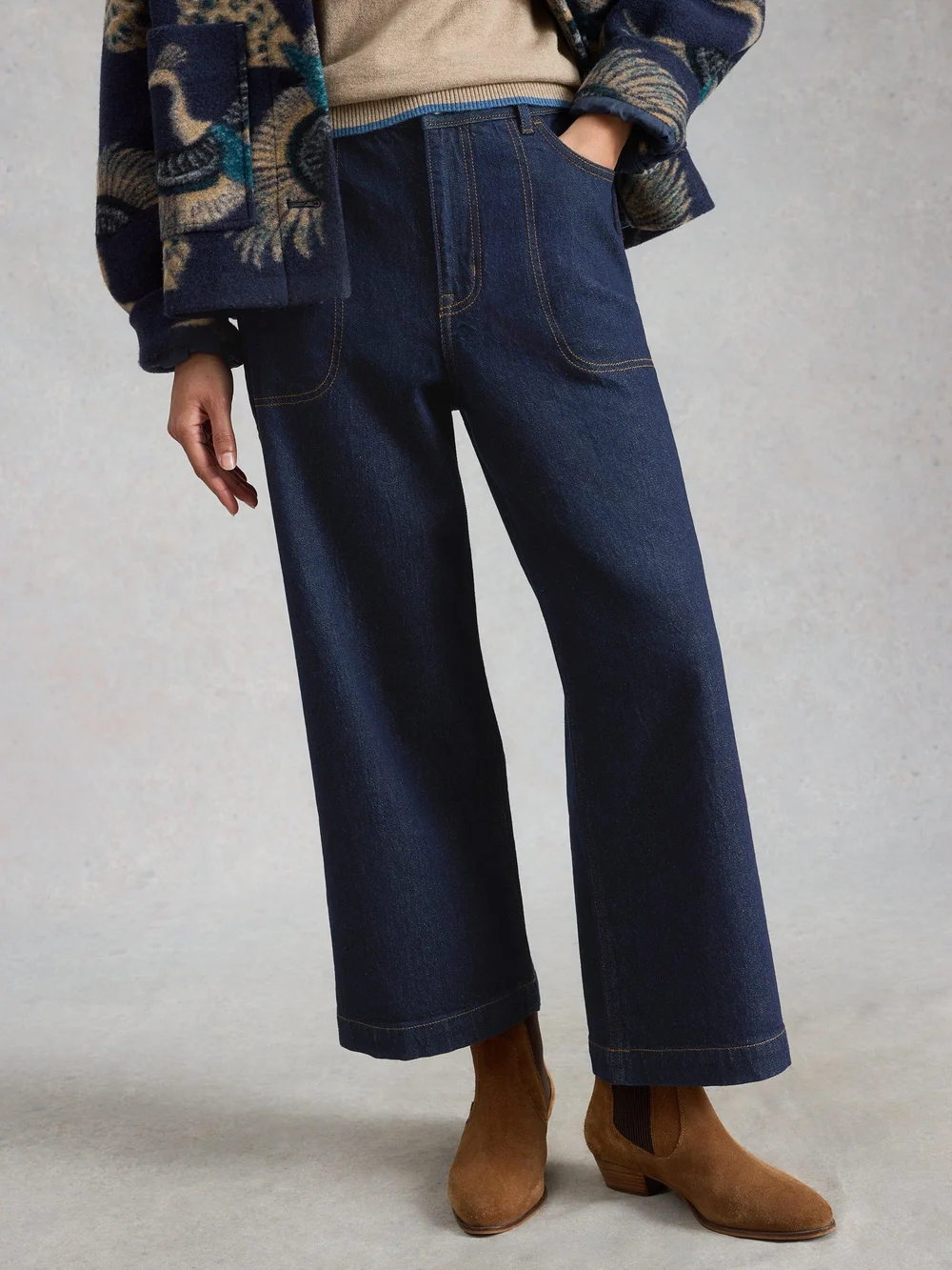 Jean court à jambes larges Tia - Dk Denim - 52/R Image 1