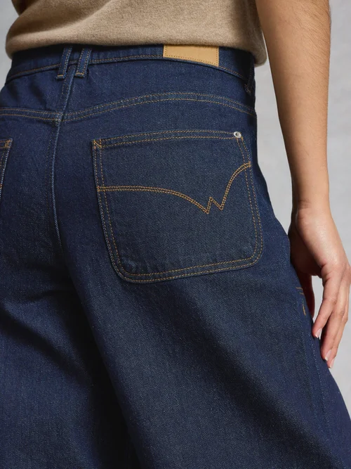 Jean court à jambes larges Tia - Dk Denim - 52/R Image 3