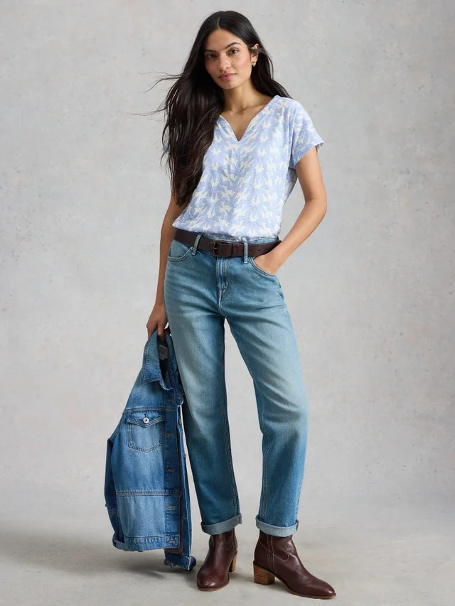 T-SHIRT À COL CASSÉ NELLY