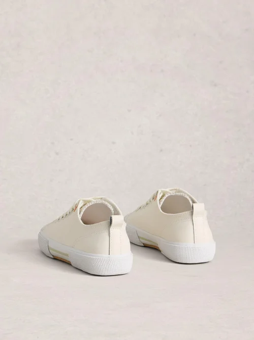 Baskets à lacets en cuir Pippa - Nat White - 41 Image 4