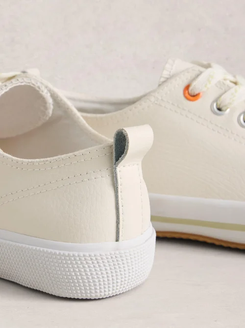 Baskets à lacets en cuir Pippa - Nat White - 41 Image 3