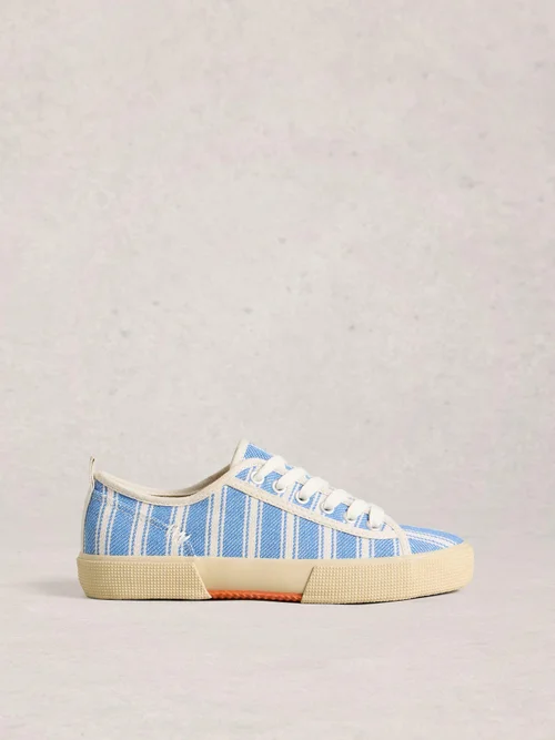 Baskets à lacets en toile Pippa - Blue Mlt - 41 Image 1