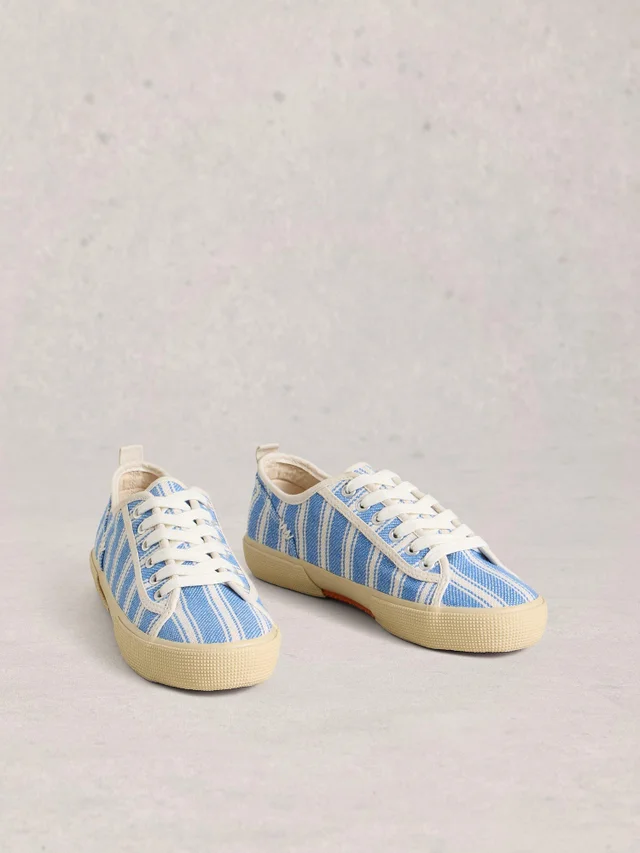 Baskets à lacets en toile Pippa