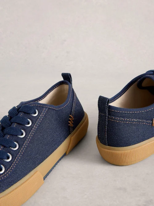 Baskets à lacets en toile Pippa - Dk Denim - 41 Image 3